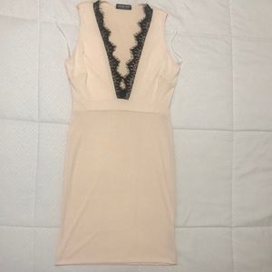 Tan dress, Fashion Nova size Medium